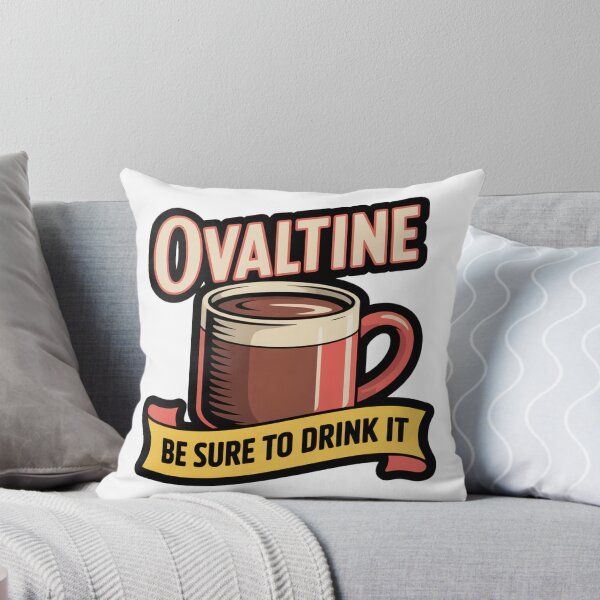 Item preview, Ovaltine Be Sure To Drink It Retro Sticker designed and sold by LukaRealm.