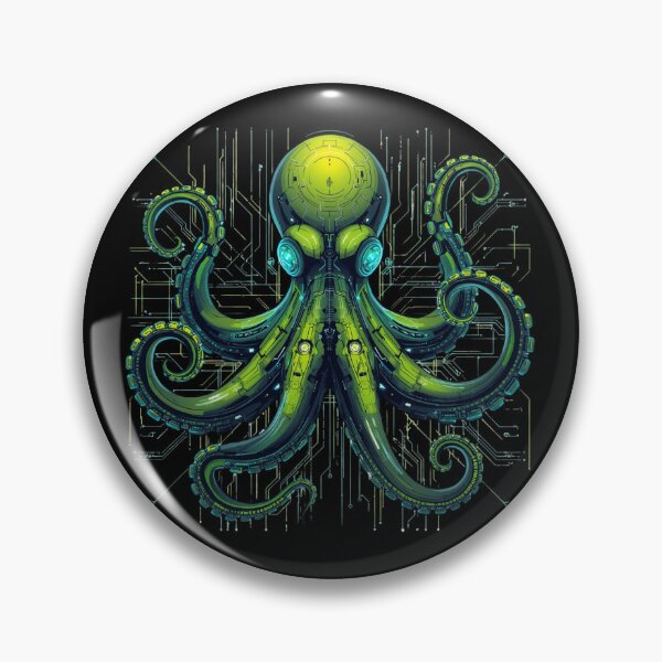Item preview, Futuristic Cyber Octopus Circuit Board Deep Sea designed and sold by Shape-Forge.