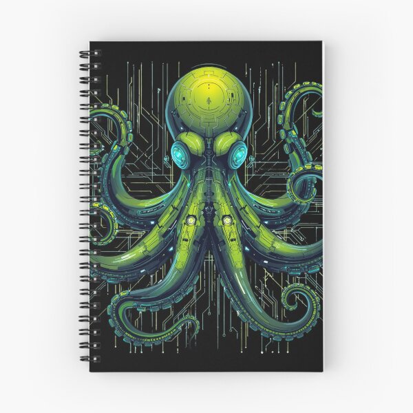 Item preview, Futuristic Cyber Octopus Circuit Board Deep Sea designed and sold by Shape-Forge.