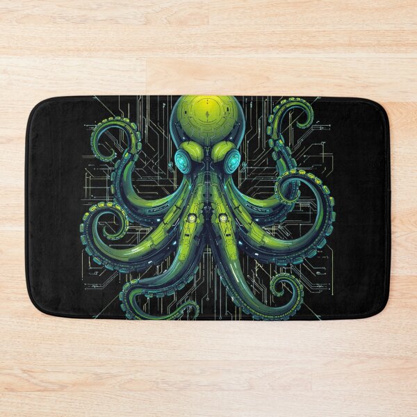 Item preview, Futuristic Cyber Octopus Circuit Board Deep Sea designed and sold by Shape-Forge.