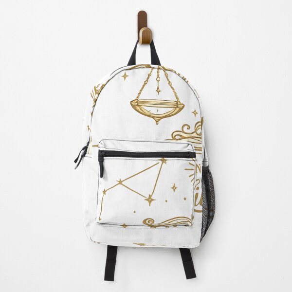 Item preview, Libra Zodiac Scales | Luxury Gold Astrology Art | Born Under Libra Constellation Design designed and sold by Emoji Emblems.