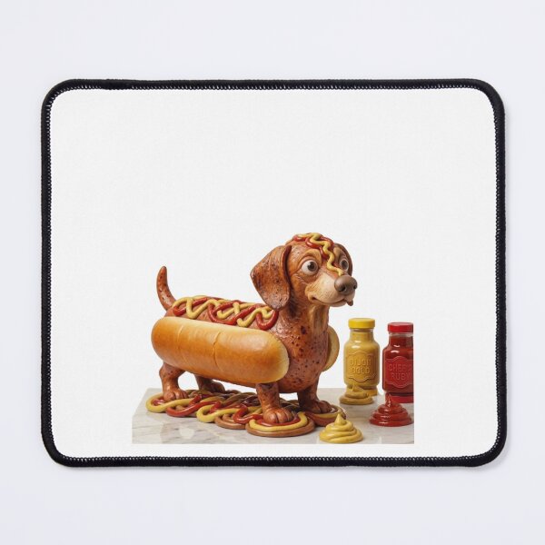 Item preview, Cute Dachshund Hot Dog Art - Funny Foodie Wiener Dog designed and sold by cats-dogs1.