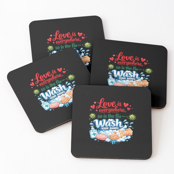 Item preview, Love Is Everywhere So Is The Flu Wash Your Hands Nurse Humor designed and sold by super-think.