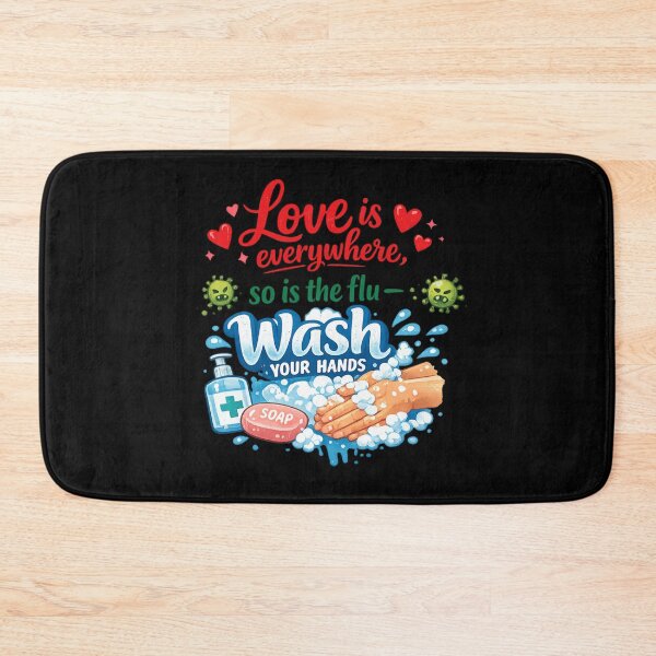 Item preview, Love Is Everywhere So Is The Flu Wash Your Hands Nurse Humor designed and sold by super-think.