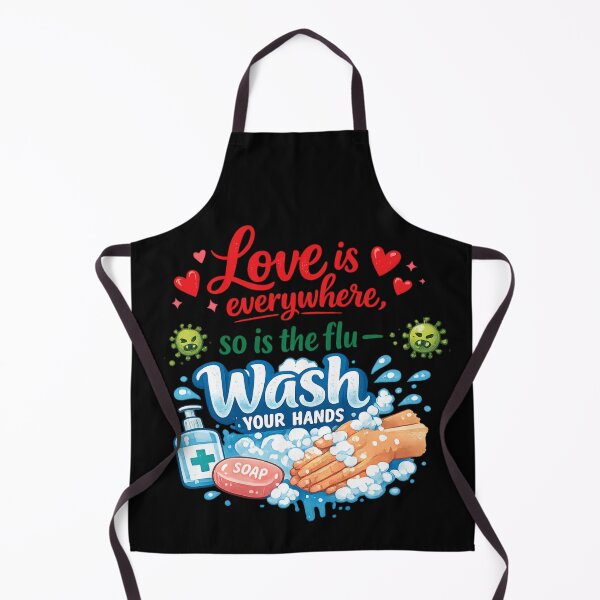 Item preview, Love Is Everywhere So Is The Flu Wash Your Hands Nurse Humor designed and sold by super-think.