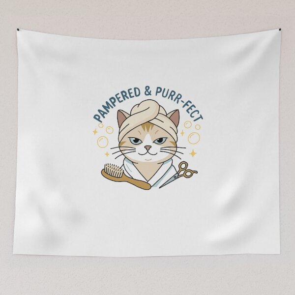 Item preview, Pampered and Purrfect designed and sold by ArtByLeighfy.
