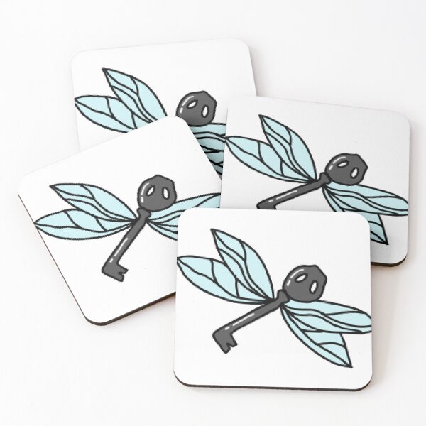 Item preview, Enchanted key with dragonfly illustration  designed and sold by MysticFoxy.
