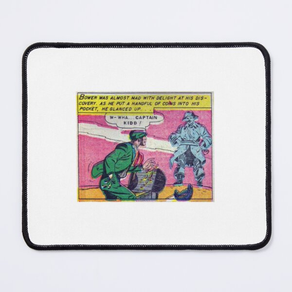 Item preview, Retro Comic Book Captain Kidd Pirate Treasure Vintage Pulp Panel designed and sold by ChiaraBoutiqueArte.