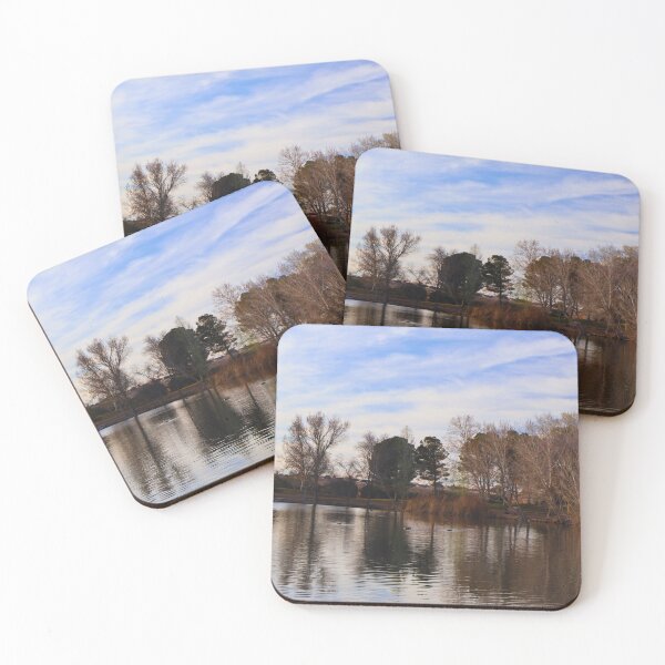 Item preview, Serene Lakeside with Winter Trees designed and sold by Phakade's Photos.