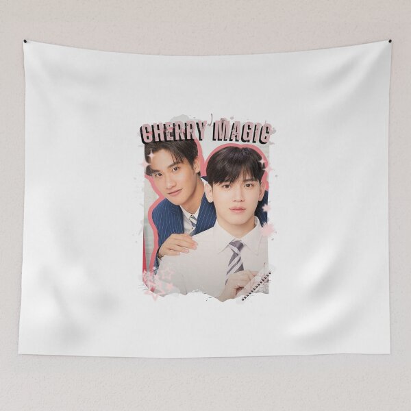 Item preview, Cherry Magic Modern Thai BL Drama Thailand Boys Love Aesthetic designed and sold by HELL0WBELLO.