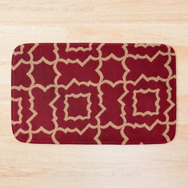 Item preview, Red and Cream Morrocan Tile Design designed and sold by ZedColors.