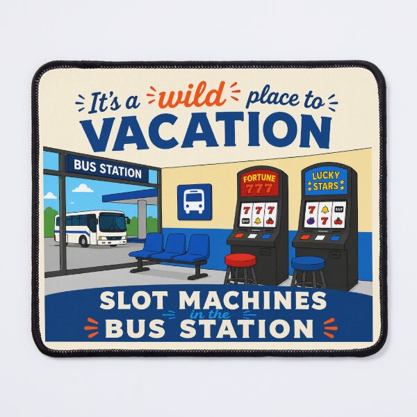 Item preview, Slot Machines in the Bus Station Puerto Rico Meme designed and sold by creatingmouseshop.