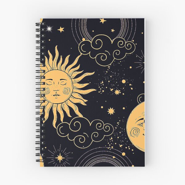 Item preview, Vintage Celestial Mystical Sun and Moon Seamless Pattern  designed and sold by FahdSpaceArt.