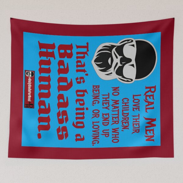 Item preview, Badass Human Love their Children (Blue) *More Colors Available in Collection designed and sold by OnlyDadsForReal.