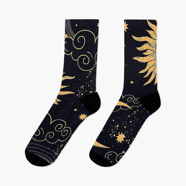 Item preview, Vintage Celestial Mystical Sun and Moon Seamless Pattern  designed and sold by FahdSpaceArt.