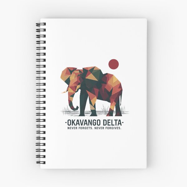 Item preview, Okavango Delta – Geometric Elephant Art Print | Africa Wildlife Safari Poster designed and sold by OzzFrequency.
