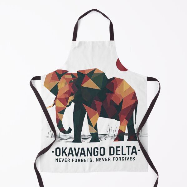 Item preview, Okavango Delta – Geometric Elephant Art Print | Africa Wildlife Safari Poster designed and sold by OzzFrequency.