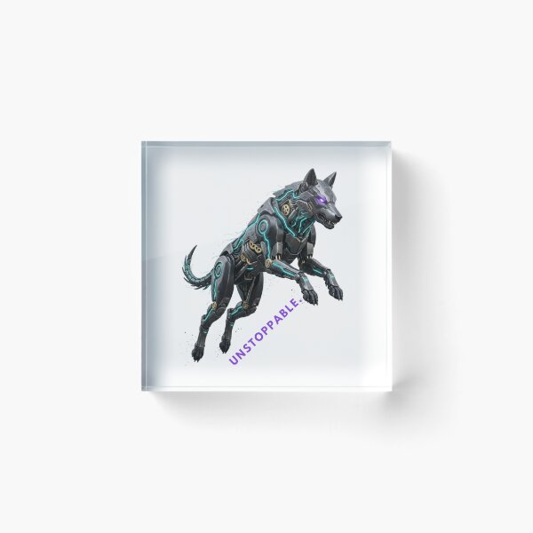 Item preview, Cyber Wolf Unstoppable: Futuristic Mecha Apex Predator designed and sold by CalmFrameArt.