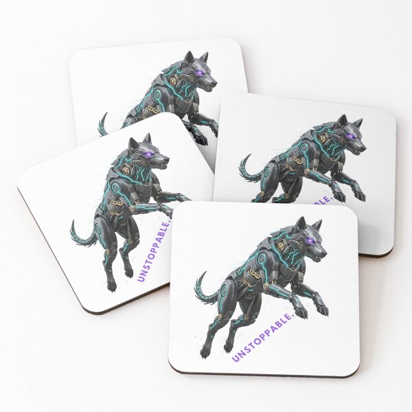 Item preview, Cyber Wolf Unstoppable: Futuristic Mecha Apex Predator designed and sold by CalmFrameArt.