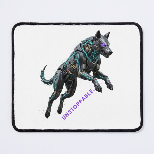 Item preview, Cyber Wolf Unstoppable: Futuristic Mecha Apex Predator designed and sold by CalmFrameArt.