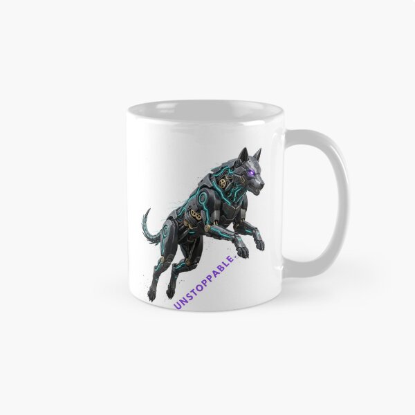 Item preview, Cyber Wolf Unstoppable: Futuristic Mecha Apex Predator designed and sold by CalmFrameArt.