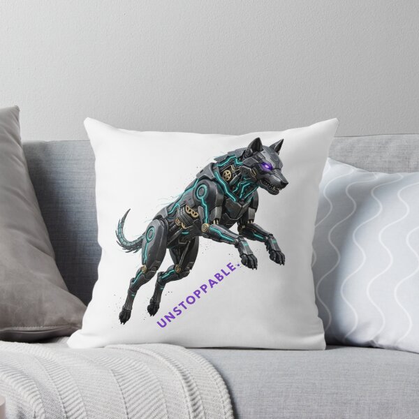 Item preview, Cyber Wolf Unstoppable: Futuristic Mecha Apex Predator designed and sold by CalmFrameArt.