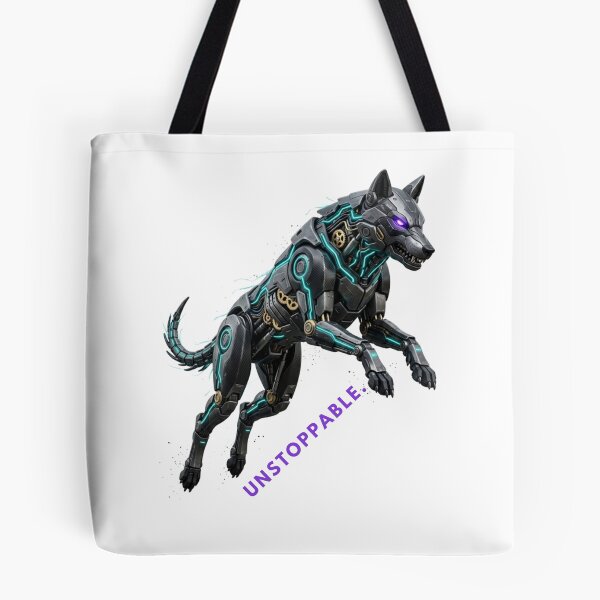 Item preview, Cyber Wolf Unstoppable: Futuristic Mecha Apex Predator designed and sold by CalmFrameArt.