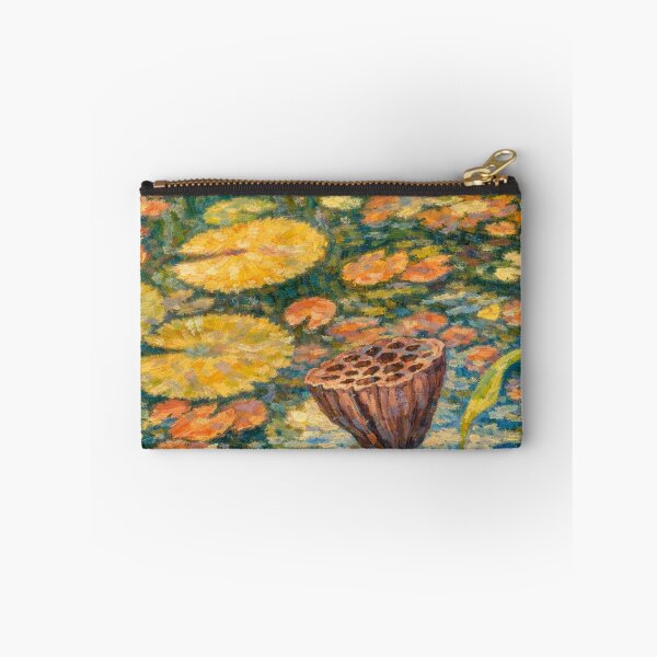 Item preview, Impressionist Pond: Water Lilies and Lotus Seed Pod designed and sold by Apex_Visuals.