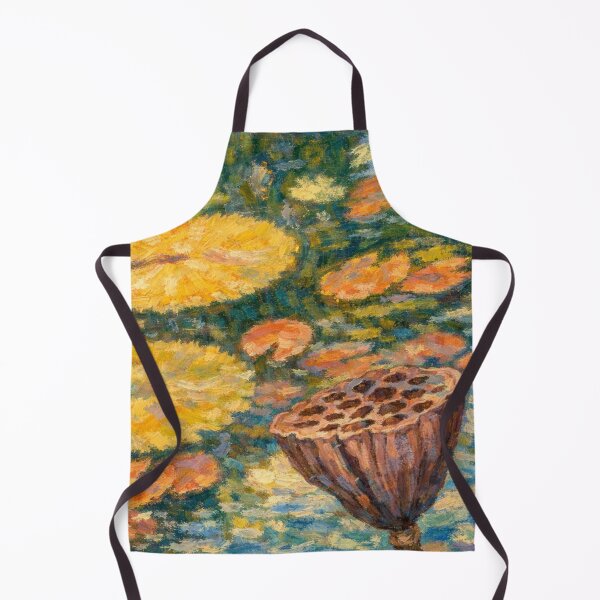 Item preview, Impressionist Pond: Water Lilies and Lotus Seed Pod designed and sold by Apex_Visuals.