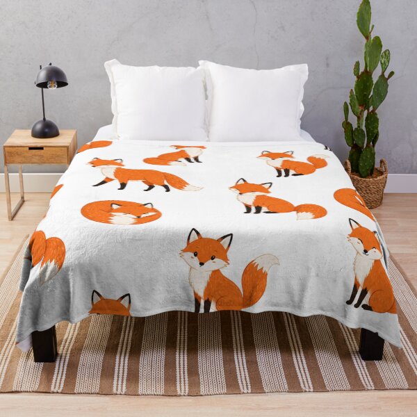 Item preview, Cute Fox Pattern – Adorable Woodland Foxes Seamless Design designed and sold by Seculinator.