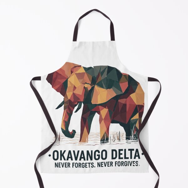 Item preview, Okavango Delta – Geometric Elephant Art Print | Africa Wildlife Safari Poster designed and sold by OzzFrequency.
