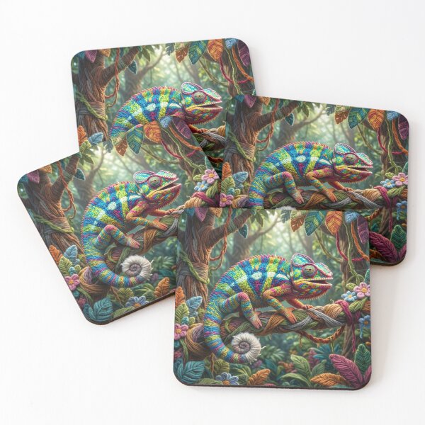 Item preview, Colorful Yarn Chameleon designed and sold by Tridentulus.