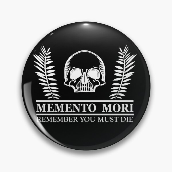 Item preview, Remember You Must Die - Dark Latin Phrase - Skull and Floral - Memento Mori  designed and sold by Alexaltay.