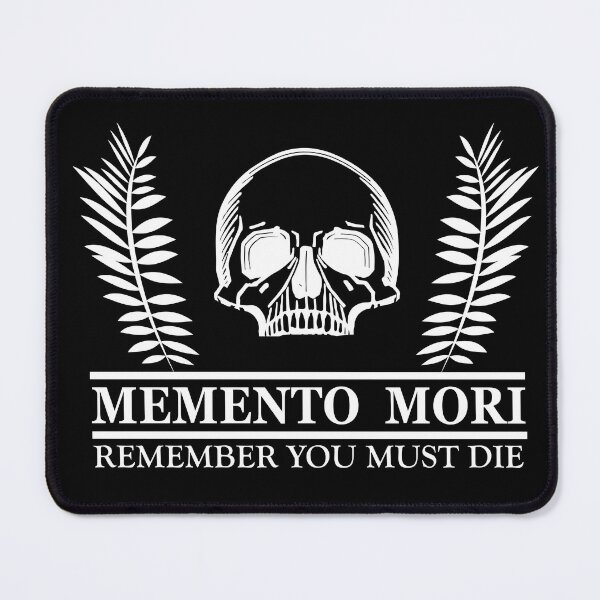 Item preview, Remember You Must Die - Dark Latin Phrase - Skull and Floral - Memento Mori designed and sold by Alexaltay.