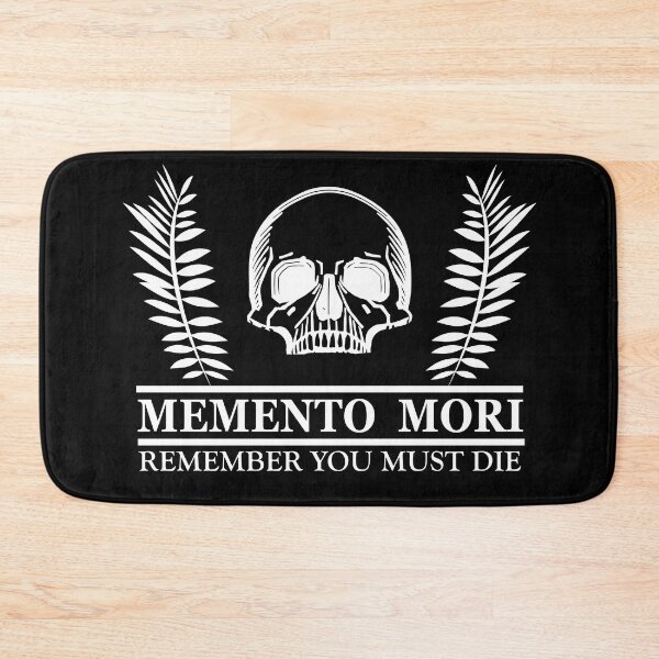 Item preview, Remember You Must Die - Dark Latin Phrase - Skull and Floral - Memento Mori  designed and sold by Alexaltay.