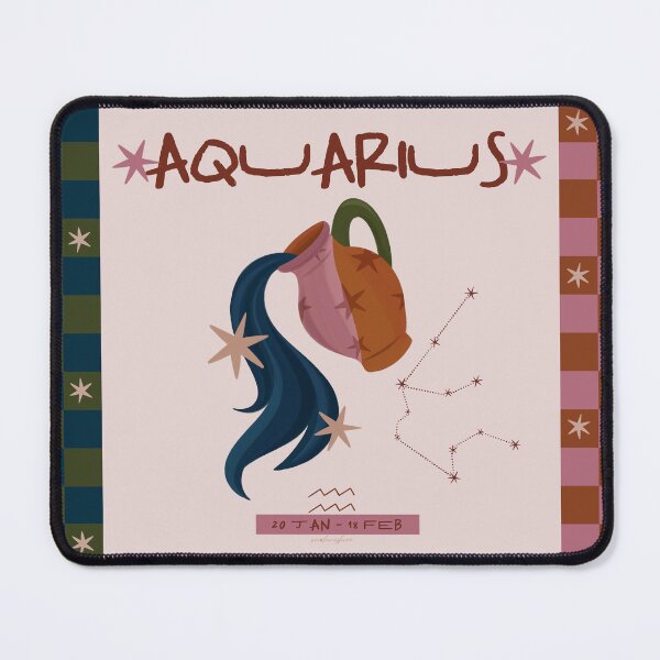 Item preview, Aquarius Zodiac – Celestial Astrology Illustration designed and sold by prikanashiro.