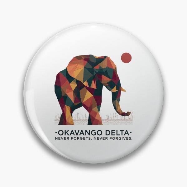 Item preview, Okavango Delta – Geometric Elephant Art Print | Africa Wildlife Safari Poster designed and sold by OzzFrequency.