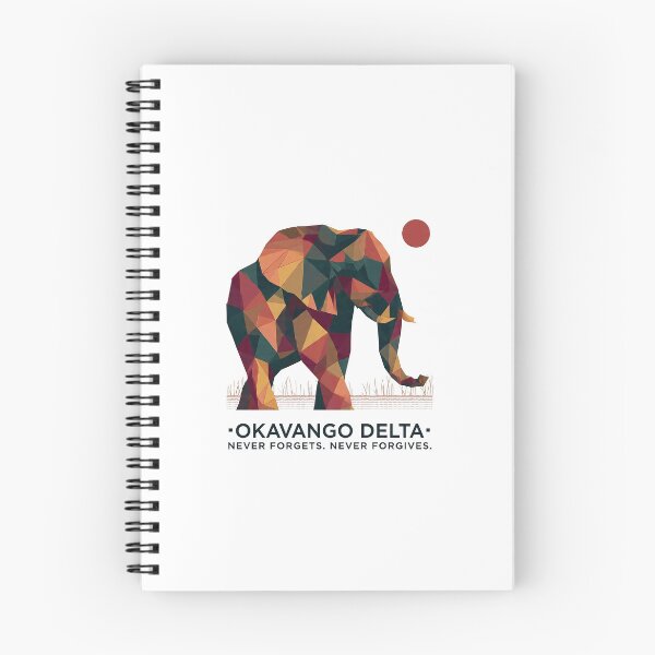 Item preview, Okavango Delta – Geometric Elephant Art Print | Africa Wildlife Safari Poster designed and sold by OzzFrequency.