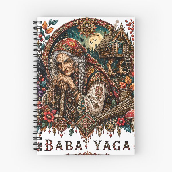 Item preview, Dark Slavic Folklore Baba Yaga Forest Design designed and sold by Gold Turtle  Lina.