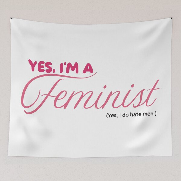 Item preview, Yes, I'm a feminist. (Yes, I do hate men.) designed and sold by caramelrts.