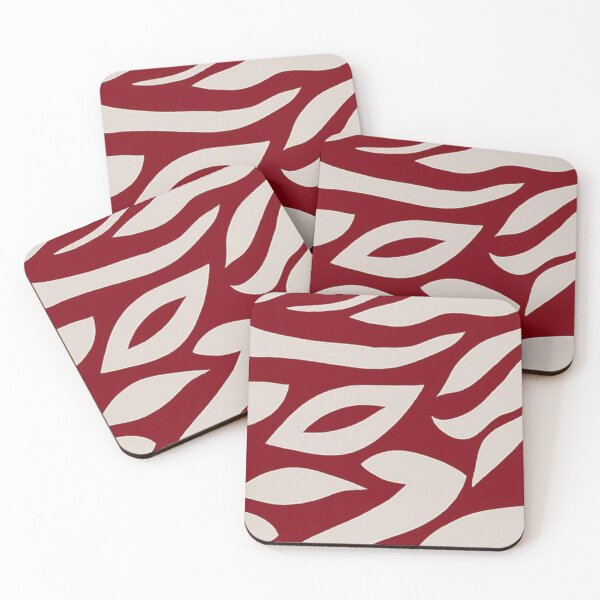 Item preview, Abstract Red and  white Pattern designed and sold by ZedColors.
