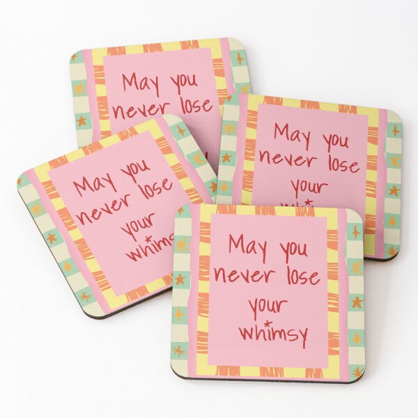 Item preview, May You Never Lose Your Whimsy Pastel Checkerboard Quote designed and sold by Pop & Punch.