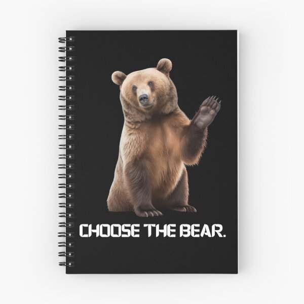 Item preview, Choose The Bear Waving Funny Brown Bear Design designed and sold by Flirt-Teez.
