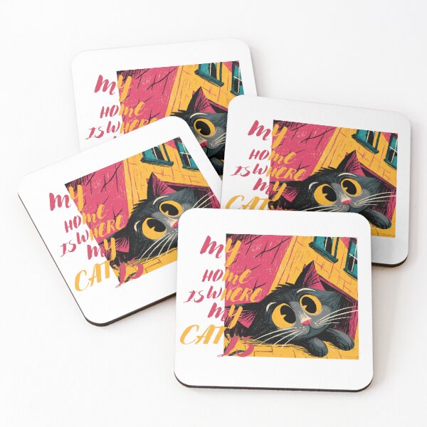 Item preview, My Home Is Where My Cat Is.  designed and sold by OutOfTheBubble.