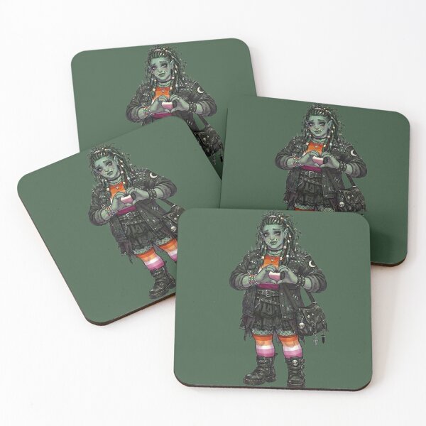 Item preview, Lesbian Pride Orc RPG Sticker designed and sold by AestheticRPG .