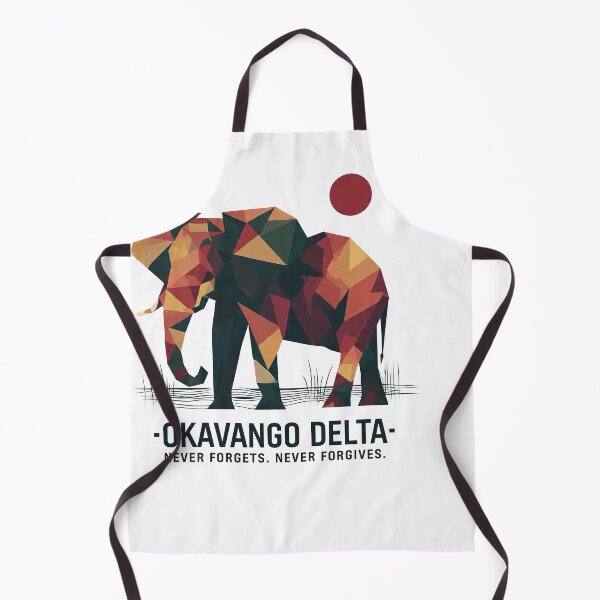 Item preview, Okavango Delta – Geometric Elephant Art Print | Africa Wildlife Safari Poster designed and sold by OzzFrequency.