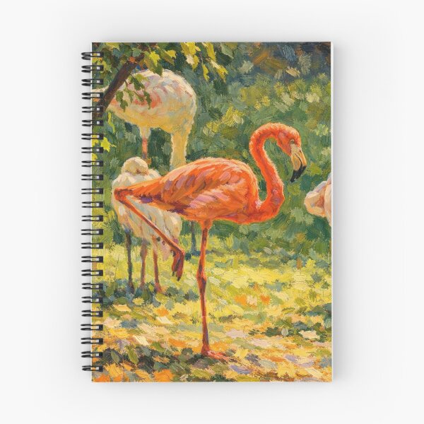 Item preview, Impressionist Flamingos in Sunlit Garden designed and sold by Apex_Visuals.