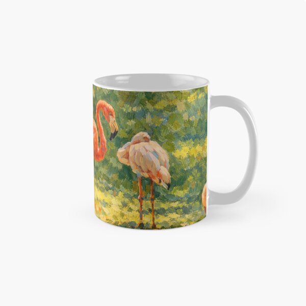 Item preview, Impressionist Flamingos in Sunlit Garden designed and sold by Apex_Visuals.