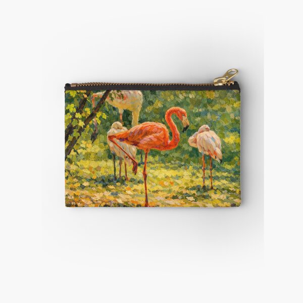 Item preview, Impressionist Flamingos in Sunlit Garden designed and sold by Apex_Visuals.