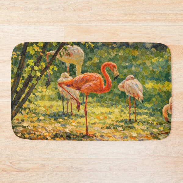 Item preview, Impressionist Flamingos in Sunlit Garden designed and sold by Apex_Visuals.